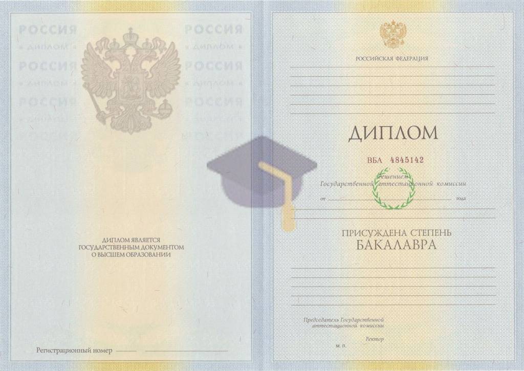 Диплом бакалавра с 2009 по 2011 годы